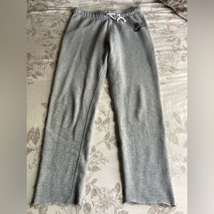 Nike Y2K Low Rise Grey Cropped Sweatpants Small Foldover Sporty Chic 00s Gym